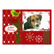 Let It Snow Customised Holiday Photo Card Invitations
