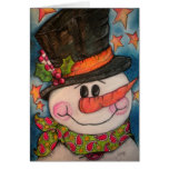 Let It Snow - Frosty Snowman Greeting Cards