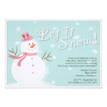 Let it Snow - holiday party invitations