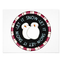 Let it Snow Holiday Tshirts and Gifts Invitations
