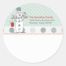 Let It Snow Mailing Label Stickers