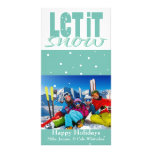 Let it snow Photo Christmas Card Picture Card