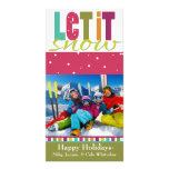 Let it snow Photo Christmas Card Picture Card