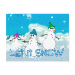 let it snow postcard