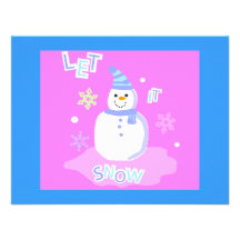 let it snow screen invitations