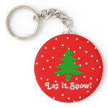 Let it Snow! Xmas Tree keychains