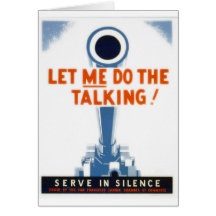 Let Me Do The Talking WWII Poster Cards