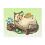 let me sleep longsleeper postcard