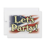 Let’s Party! invitations