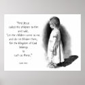 LET THE CHILDREN COME: JESUS: PENCIL ART posters