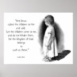 LET THE CHILDREN COME: JESUS: PENCIL ART posters