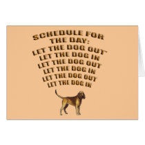 LET THE DOG OUT CARD