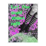 Let the good times roll! invitation postcard