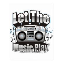 Let the Music PLay Postcards