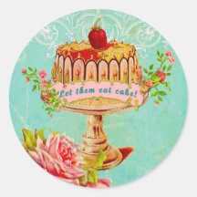 Let Them Eat Cake Holiday Party Seals Stickers