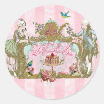 Let Them Eat Cake Seals or Stickers