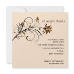 Let Us Give Thanks Thanksgiving  Invitation