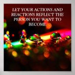 LET YOUR ACTIONS AND REA...RELIGIOUS POSTERS posters