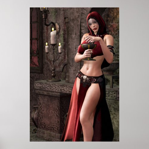 Lethal Libations Gothic Artwork print