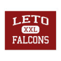 Leto - Falcons - Comprehensive - Tampa Florida postcards