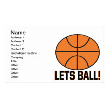 Lets Ball Business Card Templates
