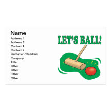 Lets Ball Business Card Templates