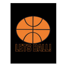 Lets Ball Post Card