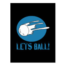Lets Ball Post Card