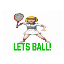 Lets Ball Post Card