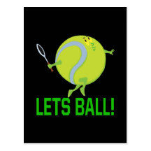 Lets Ball Postcard