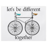 Let's Be Different Together flyers