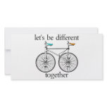 Let's Be Different Together photo cards