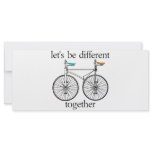 Let's Be Different Together rack cards