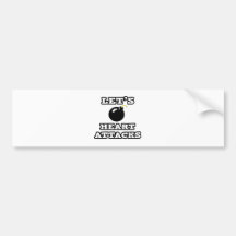 Let's Bomb Heart Attacks Bumper Stickers