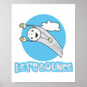 Lets Bounce Golf Ball posters