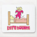 Lets Bounce Jumping On Bed mousepads