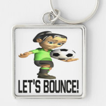 Lets Bounce Key Chains