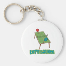 Lets Bounce Ping Pong Table Tennis Key Chains