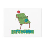 Lets Bounce Ping Pong Table Tennis postcards