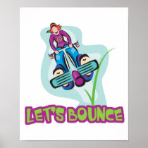Lets Bounce Pogo Stick Posters