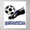 Lets Bounce Soccer Ball posters