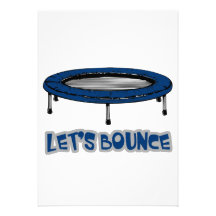 lets bounce trampoline design personalised invitation