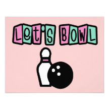 Let's Bowl Party Invitation