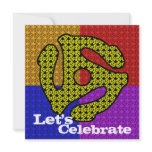Let's Celebrate Invitation 45 RPM Record Insert