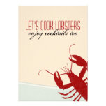 Let's Cook Lobsters Lobster Bake Invitation invitations