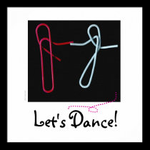 Let's Dance - Paper clips posters