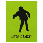 Let's Dance! Zombie Black Silhouette flyers