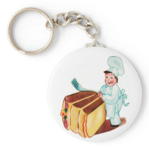 Let's Eat Cake Keychain