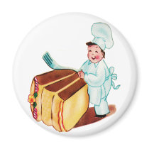 Let's Eat Cake Magnet