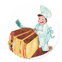 Let's Eat Cake Stickers